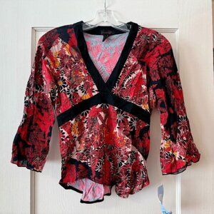 Custo Barcelona | Vintage Vibrant Floral Top